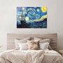 Wallity Cuadro Decorativo Noche estrellada de Van Gogh 70 x 100 cm